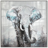 Echos of the Savanna - Hand Painted Textured Aluminum Wall Art.